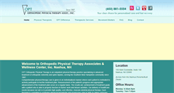 Desktop Screenshot of optphysicaltherapy.com